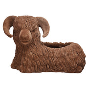 Resin Sheep Accent Dish , Brown