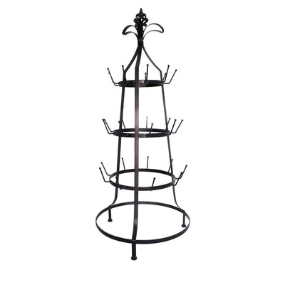 ThreeTier Metal  Cup Rack, Black