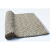 Chevron Patterned Jute And Cotton Chenille Rug, Ivory
