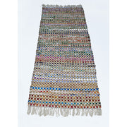 Fringe Ends Jute-Recycle Cotton Cuttings Monterey Chindi Rug, Multi