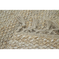 Knotted Fringed Ends Jute Providence Rug, Natural