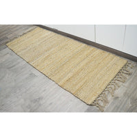 Knotted Fringed Ends Jute Providence Rug, Natural