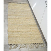 Knotted Fringed Ends Jute Providence Rug, Natural