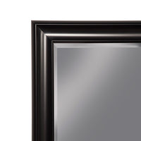 Full Length Leaner Mirror With a Rectangular Polystyrene Frame, Black
