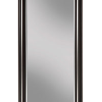 Full Length Leaner Mirror With a Rectangular Polystyrene Frame, Black