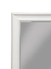 Full Length Leaner Mirror With a Rectangular Polystyrene Frame, White