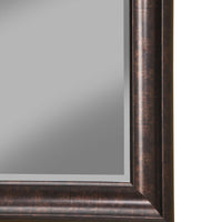 Full Length Leaner Mirror With a Rectangular Polystyrene Frame, Oil Rubbed Bronze