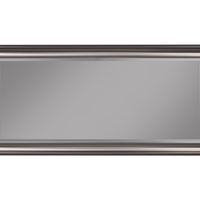 Full Length Leaner Mirror With a Rectangular Polystyrene Frame, Silver