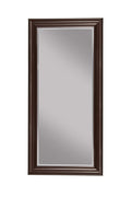 Full Length Leaner Mirror With a Rectangular Polystyrene Frame, Cherry Brown