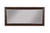 Full Length Leaner Mirror With a Rectangular Polystyrene Frame, Cherry Brown