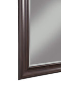 Full Length Leaner Mirror With a Rectangular Polystyrene Frame, Espresso Brown