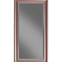 Full Length Leaner Mirror With a Rectangular Polystyrene Frame, Rose Gold