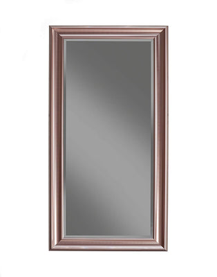 Full Length Leaner Mirror With a Rectangular Polystyrene Frame, Rose Gold