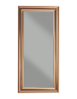 Full Length Leaner Mirror With a Rectangular Polystyrene Frame, Copper