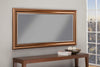 Full Length Leaner Mirror With a Rectangular Polystyrene Frame, Copper