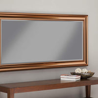 Full Length Leaner Mirror With a Rectangular Polystyrene Frame, Copper