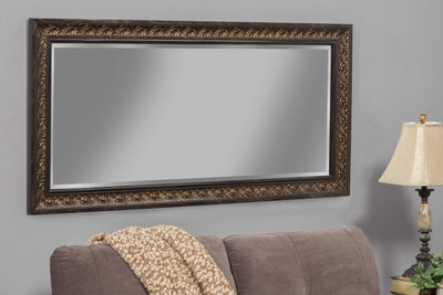 Full Length Leaner Mirror With a Rectangular Polystyrene Frame, Bronze