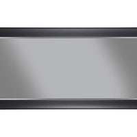 Contemporary Full Length Leaner Mirror With Rectangular Polystyrene Frame, Black