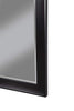 Contemporary Full Length Leaner Mirror With Rectangular Polystyrene Frame, Black