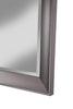 Contemporary Full Length Leaner Mirror With Rectangular Polystyrene Frame, Silver