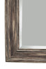 Farmhouse Style Full Length Leaner Mirror With Polystyrene Frame, Antique Black