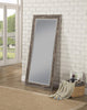 Farmhouse Style Full Length Leaner Mirror With Polystyrene Frame, Antique Black