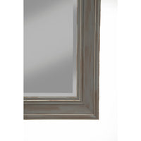 Farmhouse Style Full Length Leaner Mirror With Polystyrene Frame, Antique Gray