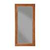 Full Length Rectangular Leaner Mirror With Polystyrene Frame, Honey Tobacco Brown