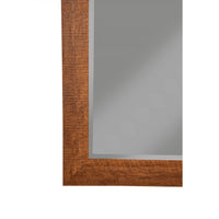 Full Length Rectangular Leaner Mirror With Polystyrene Frame, Honey Tobacco Brown