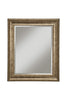 Polystyrene Framed Wall Mirror With Beveled Glass, Antique Gold