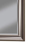 Polystyrene Framed Wall Mirror With Beveled Glass, Silver