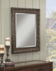 Wall Mirror With Intricately Carved Polystyrene Frame, Bronze