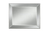 Polystyrene Framed Wall Mirror With a Beveled Glass, Silver