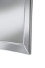 Polystyrene Framed Wall Mirror With a Beveled Glass, Silver