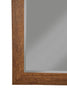Polystyrene Framed Wall Mirror With Sharp Edges, Honey Tobacco Brown