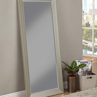 Contemporary Full Length Leaner Mirror With Polystyrene Frame, Brushed Bronze