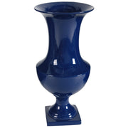 Ceramic Urn With Flared Opening, Blue