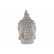Cemented Buddha Head with Pointed Ushnisha, Gray