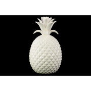 Porcelain Pineapple Figurine, Large, Glossy White