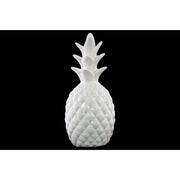 Ceramic Pineapple Figurine, Glossy White