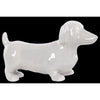 Ceramic Standing Dachshund Dog Figurine, Glossy White
