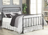 Metallic Full Size Bed, Dark Bronze