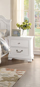 Wooden Night stand With 2 Drawers, White