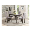 Wooden Dining Table With Splayed Legs, Gray
