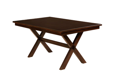 Wood Dining Table, Dark Cherry Brown