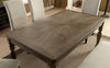 Wooden Dining Table With Turned Legs, Brown,