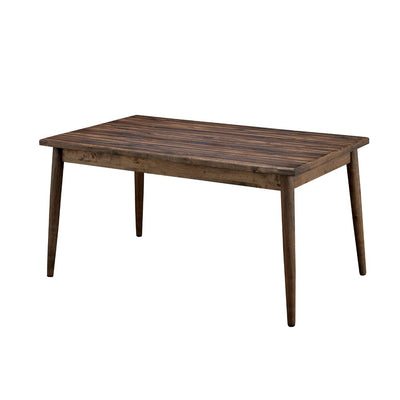 Eindride MidCent Modern Dining Table, Brown