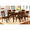 Hillsview I Transitional Dining Table, Brown Cherry