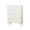 MidCentury Wooden Chest, White