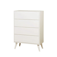 MidCentury Wooden Chest, White